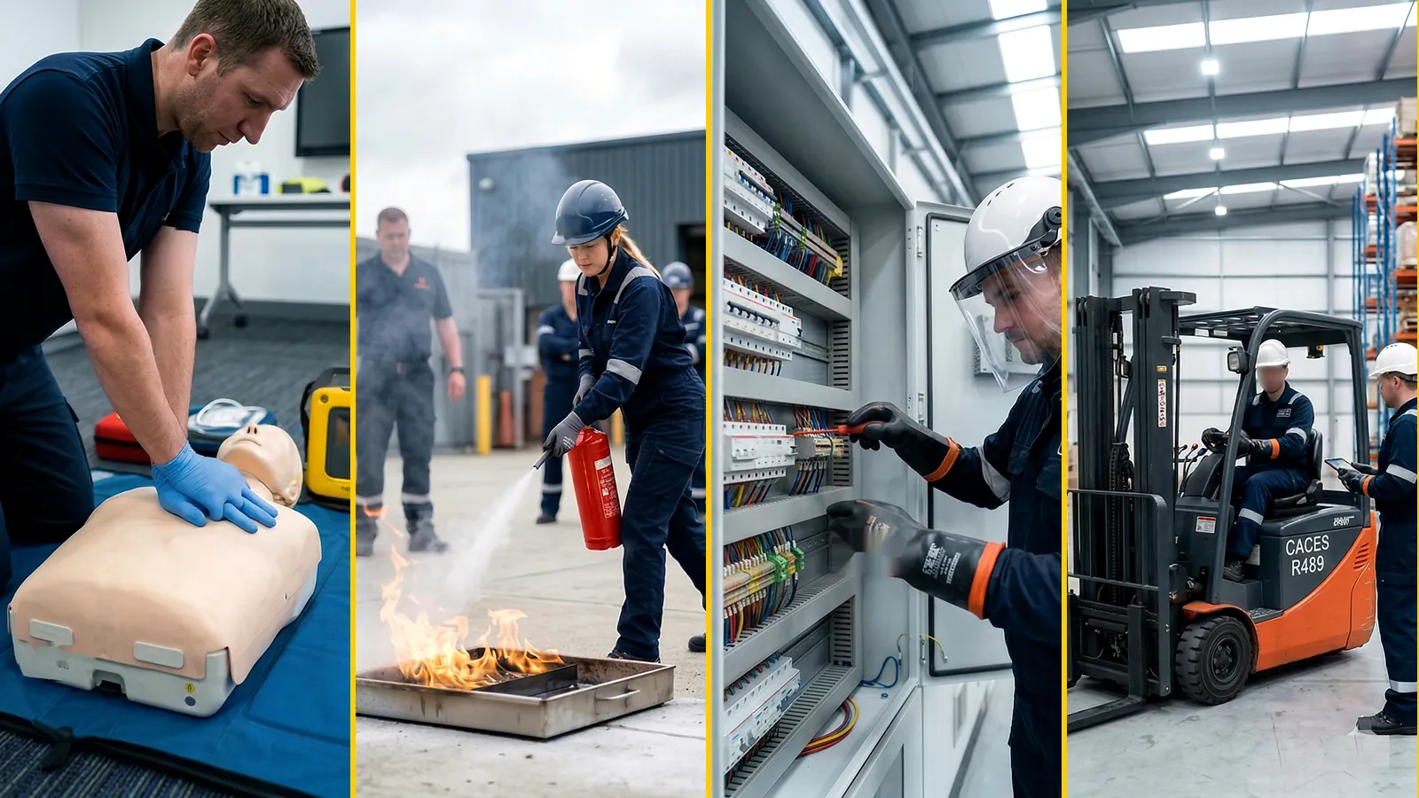 Formations SST, incendie, habilitation électrique et CACES R489 – Securizen Lagny-sur-Marne